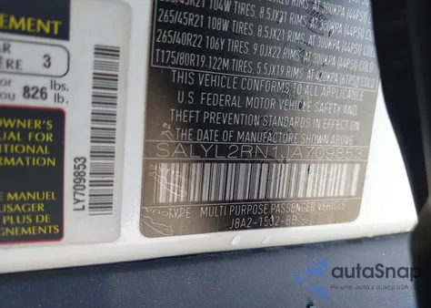 2018 Land Rover Range Rover Velar R-Dynamic Se from USA, damaged, VIN SALYL2RN1JA709853